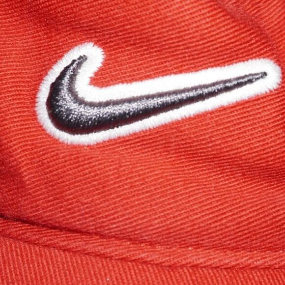 Nike Red Swoosh Visor Just Do It Strapback Golf Tennis Running Sports Hat Cap - Picture 3 of 8